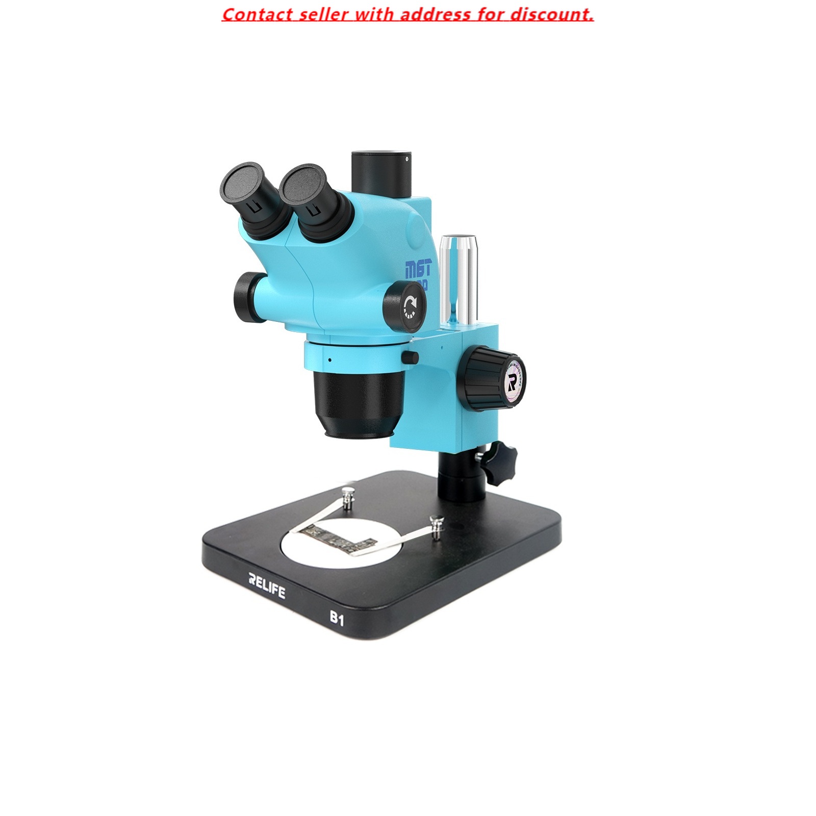 Stereo Trinocular Microscope Pcb - RELIFE RL-M6T Pro-B1 Trinokular HD Stereo