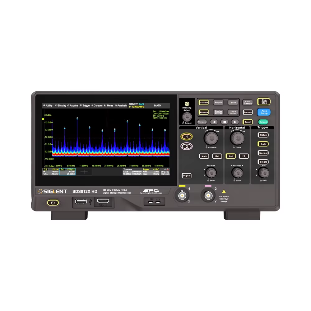 Digital Storage Oscilloscope 100Mhz - Siglent SDS812X HD 100MHz 12-Bit Hochauflösendes