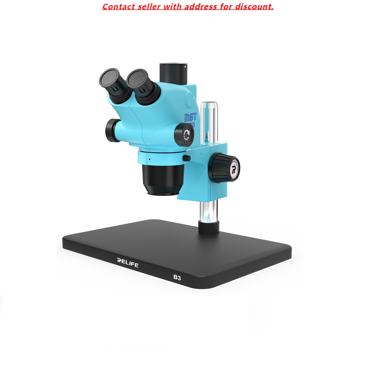 Stereo Trinocular Microscope Pcb - RELIFE RL-M6T Pro-B3 Trinokular HD Stereo