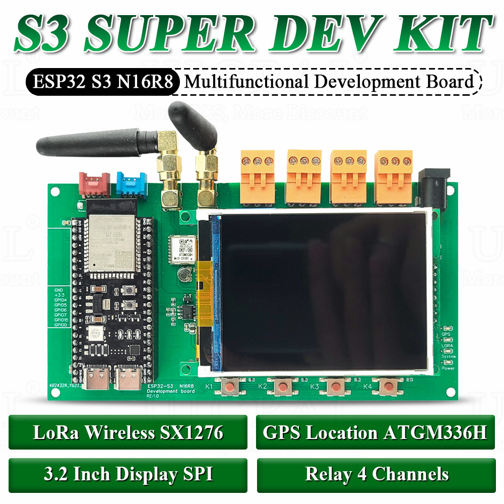 Esp32 S3 Development Board Lot - ESP32 S3 Entwicklungsboard-Kit mit 3,2-Zoll-Display N16R8