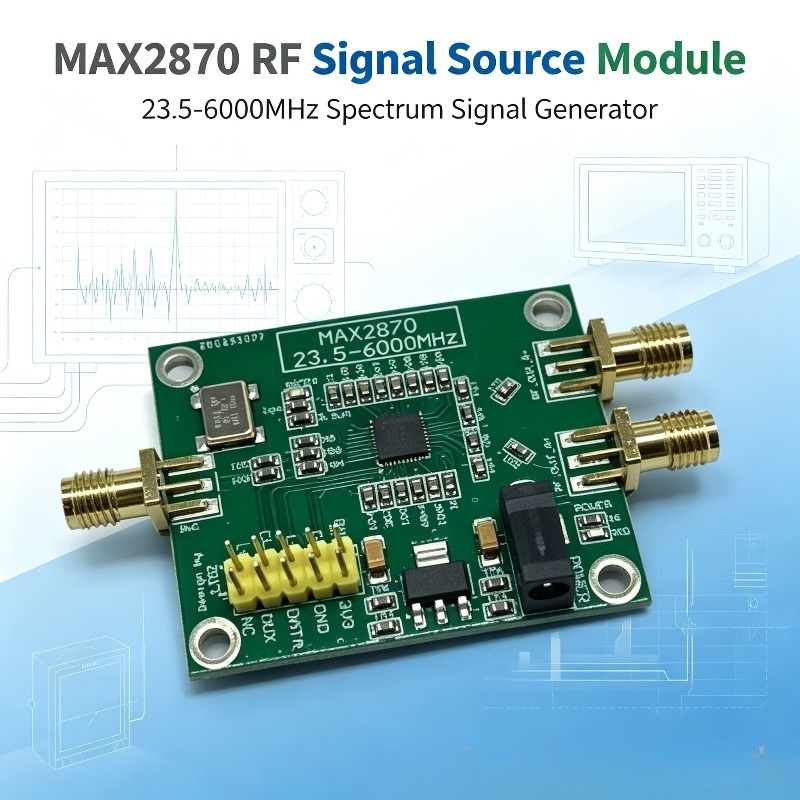 Signal Generator Spectrum Analyzer - MAX2870 23,5–6000MHz HF-Signalquellenmodul, Spektrum-Signalgenerator für Analysator-