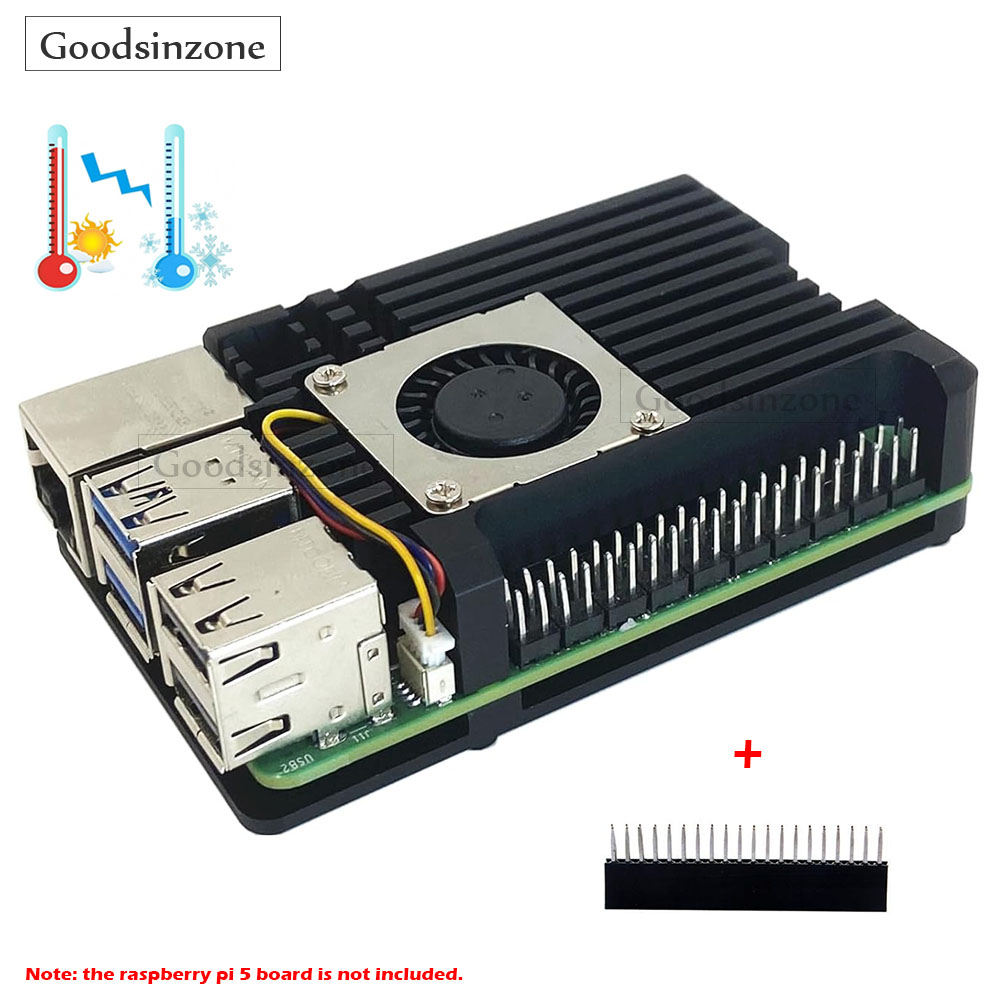 Raspberry Pi 5 8Gb Kit - Raspberry Pi 5 Panzergehäuse aus Aluminiumlegierung,