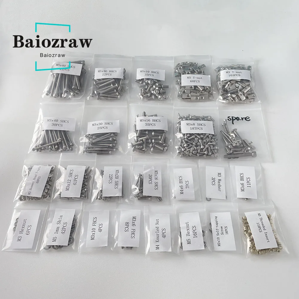 Voron 2.4 R2 Kit - Baiozraw V2.4 R2 3D-Drucker 304 Edelstahlschrauben