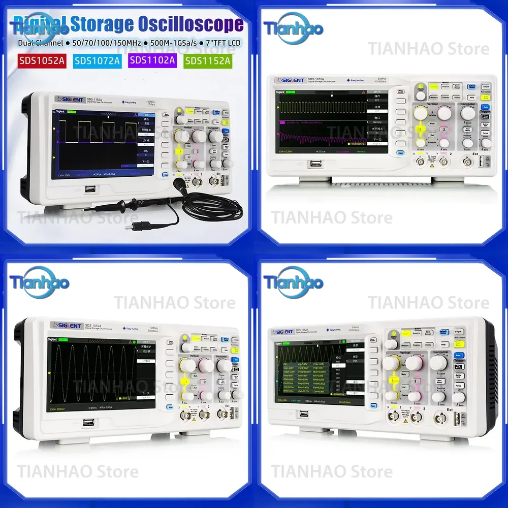 Digital Storage Oscilloscope 100Mhz - Digitales Speicheroszilloskop für SIGLENT SDS1052A SDS1072A