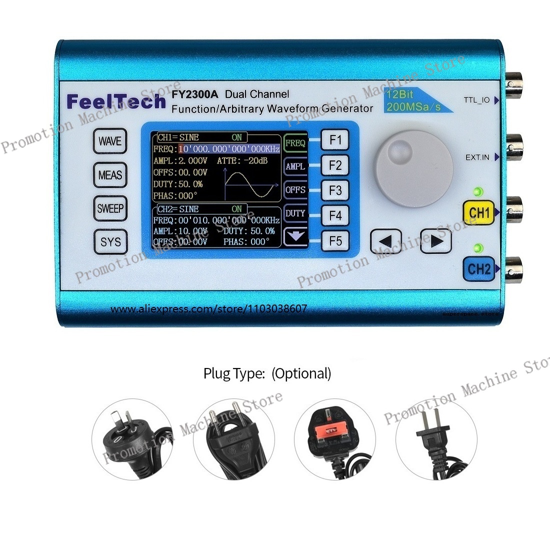 FY2300 12MHz 20MHz DDS-Funktio – Function Arbitrary Waveform Generator Bewertung und Preis