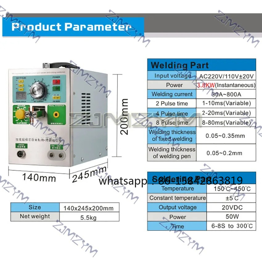 3,2KW Pulsinduktions-Automatis – Spot Welder 18650 Battery Pack Bewertung und Preis