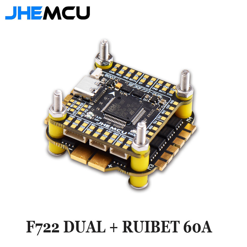 Jhemcu F7 Stack F722 Dual Flig – Fpv Flight Controller F7 Stack 60A Bewertung und Preis