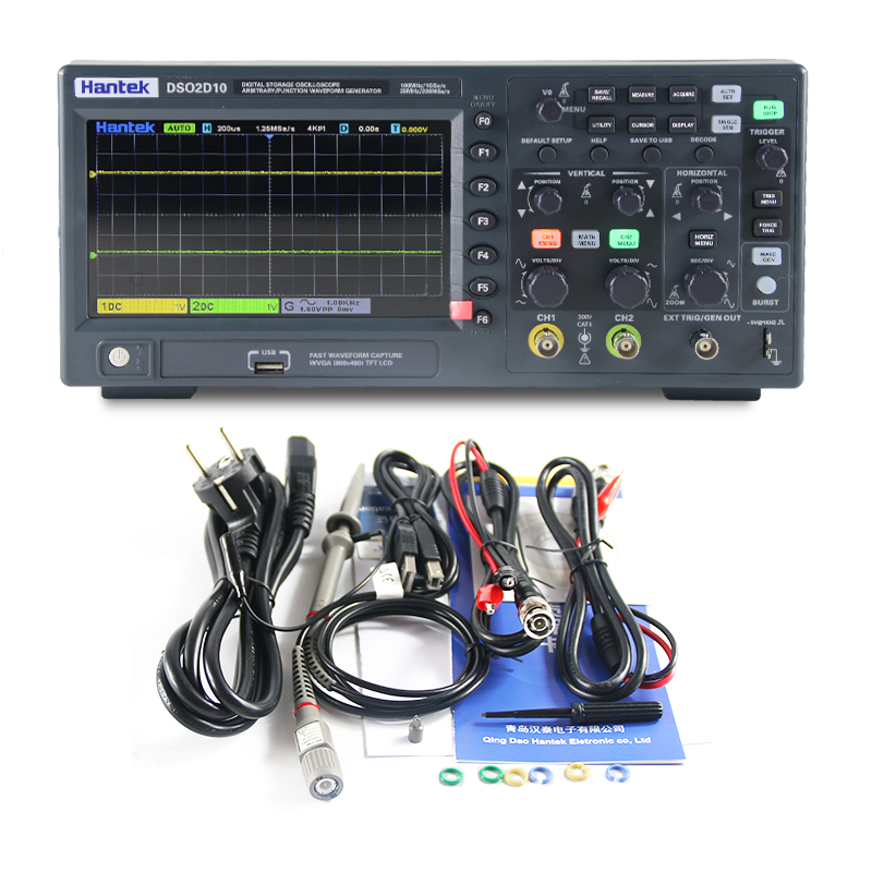 Hantek DSO2D10 Digitales Speic – Digital Storage Oscilloscope 100Mhz Bewertung und Preis