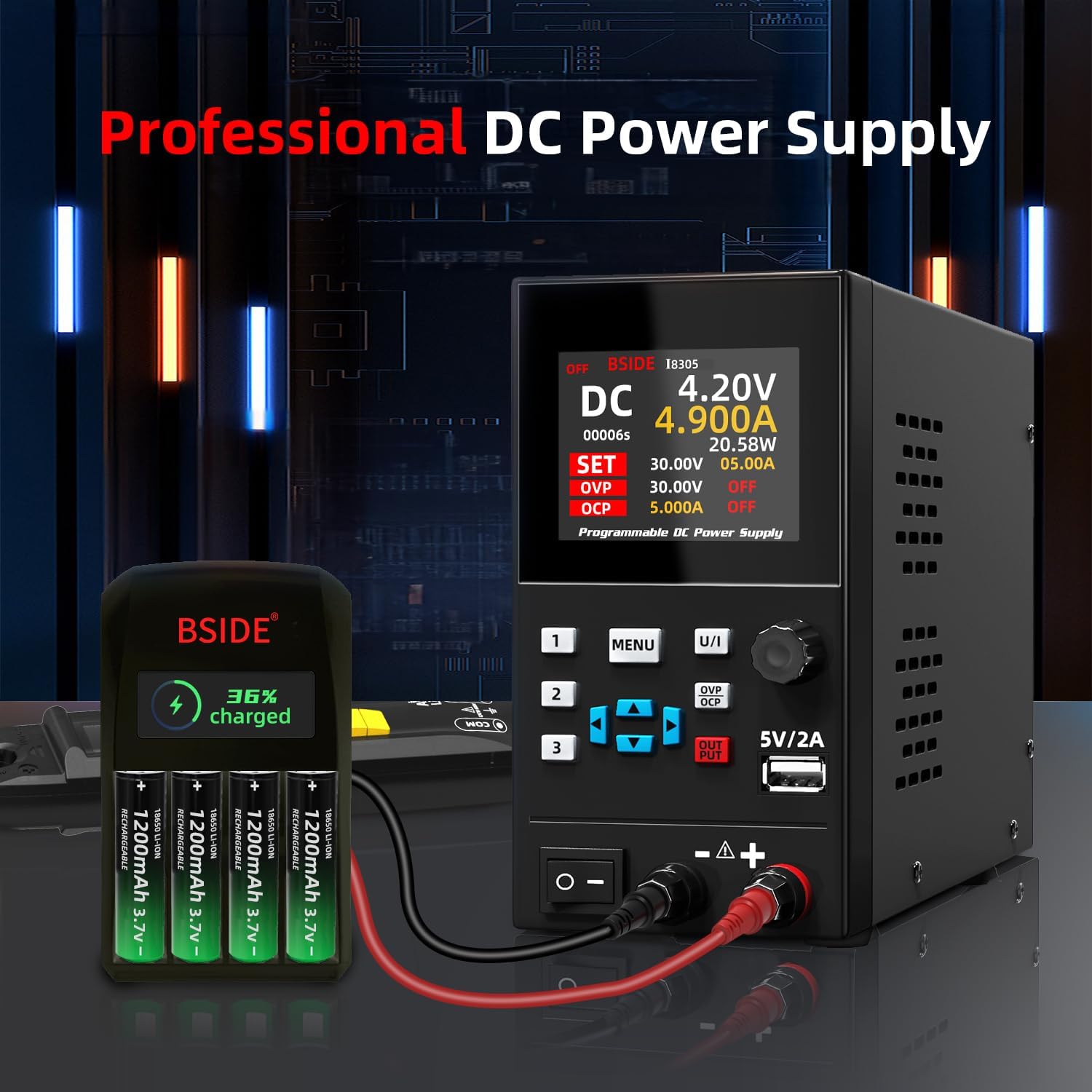 BSIDE DC Laborgeregeltes Netzt – Programmable Dc Power Supply 30V 10A Bewertung und Preis