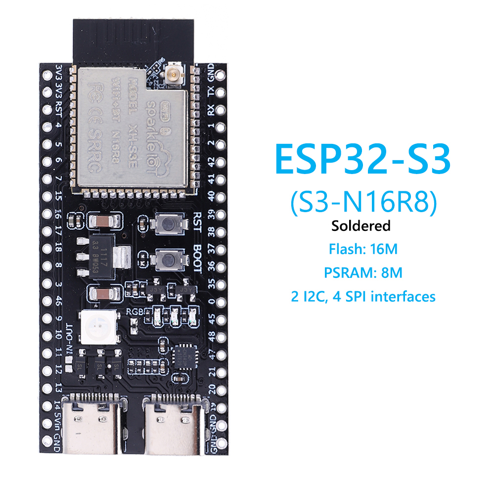 ESP32 S3 N16R8 N8R2 Dual Typ-C – Esp32 S3 Development Board Lot Bewertung und Preis