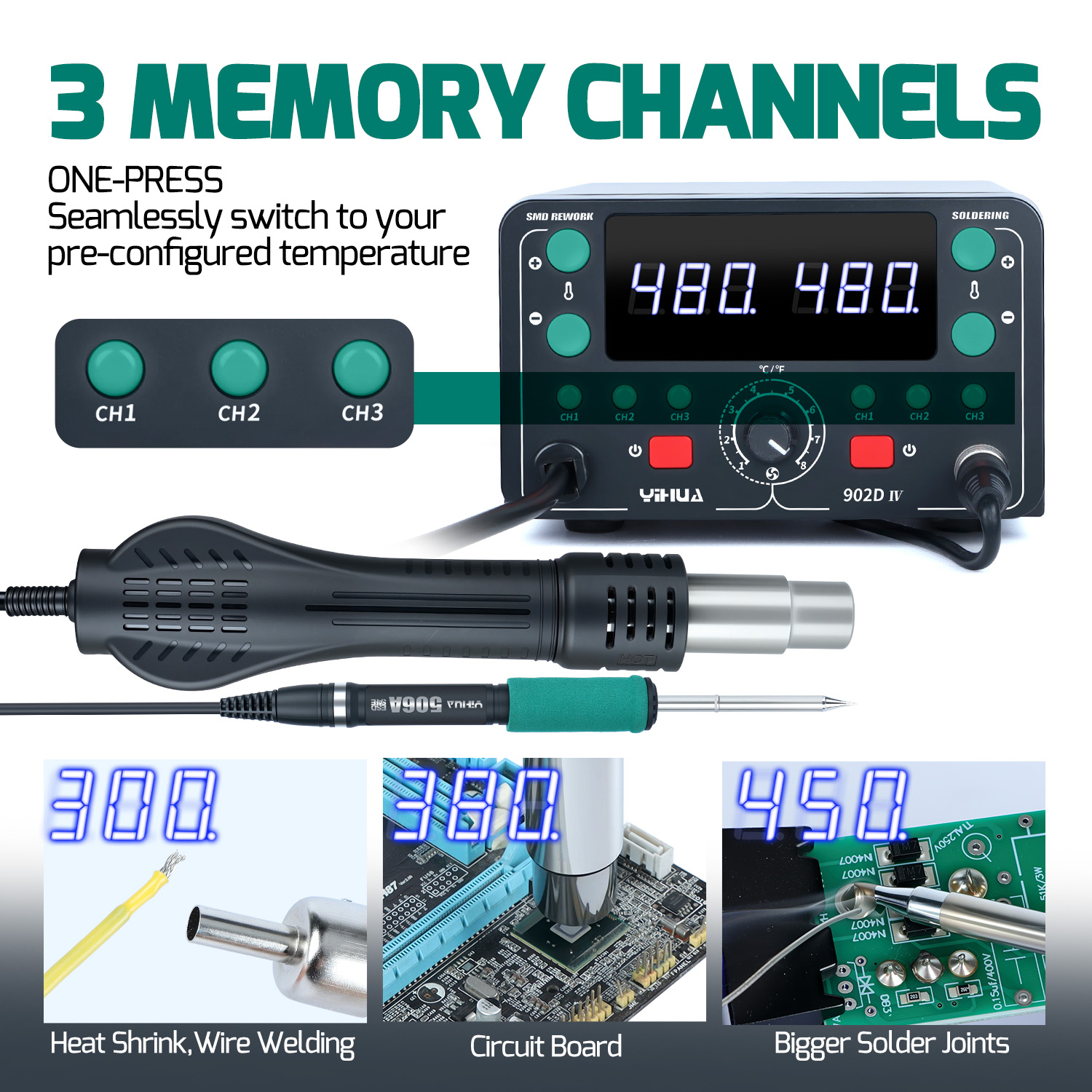775W Schnellheizende T12 Lötko – Hot Air Rework Station T12 Bewertung und Preis