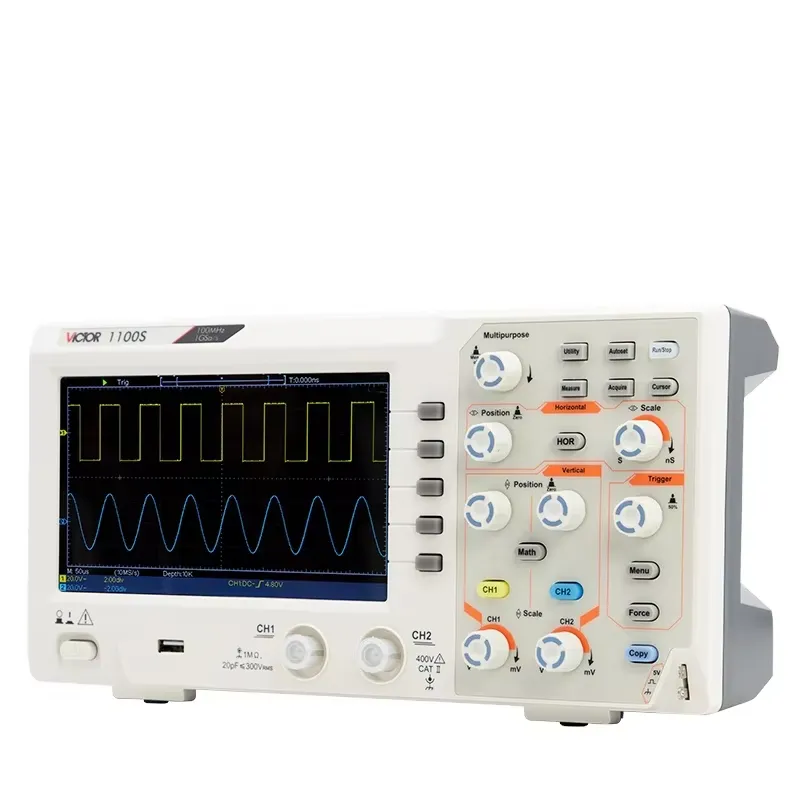 VICTOR 1100S 100 MHz Bandbreit – Digital Storage Oscilloscope 100Mhz Bewertung und Preis