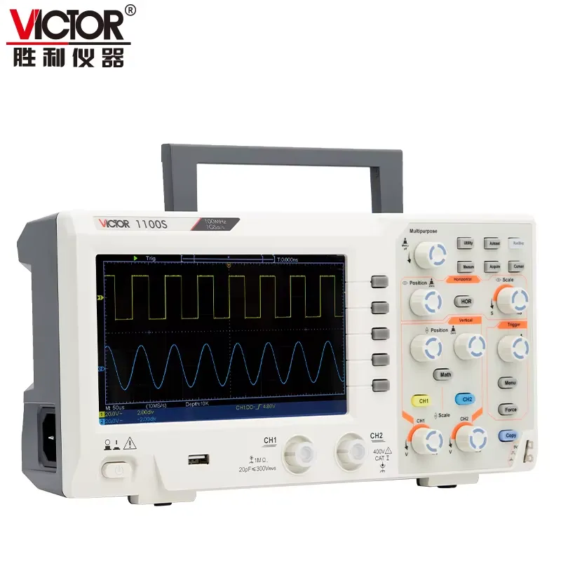 VICTOR 1100S 100 MHz Bandbreit – Digital Storage Oscilloscope 100Mhz Bewertung und Preis