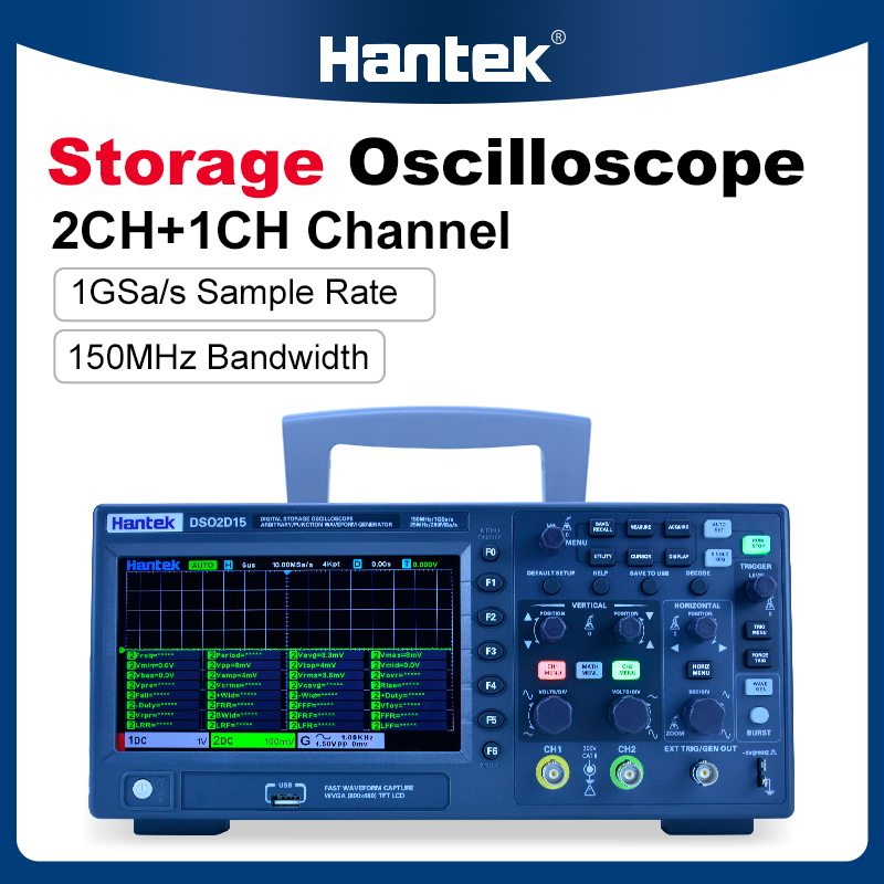 Hantek DSO2C10 2C15 2D10 2D15  – Digital Storage Oscilloscope 100Mhz Bewertung und Preis