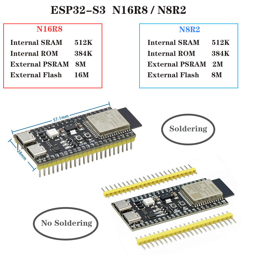 ESP32-S3 Entwicklungsboards mi – Esp32 S3 Development Board Lot Bewertung und Preis