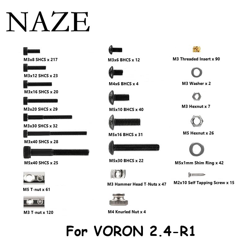 NAZE Voron 2,4 3D Drucker R1/R – Voron 2.4 R2 Kit Bewertung und Preis
